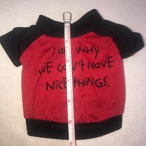 Other - Dog Pet XS Animal Shirt T-Shirt Tee Top Red Black Other - Dog Pet XS Animal Shirt T-Shirt Tee Top Red Black